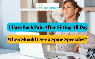 I Have Back Pain After Sitting All Day – When Should I See a Spine Specialist?